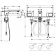 Axor Urquiola - змішувач для раковини, на 3 отвори HANSGROHE 11040000, (11040000)