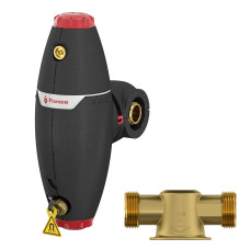 Flamco Форсований сепаратор повітря і бруду XStream Vent-Clean, ВР 1”, 10 бар, 120 гр.С. (11062)
