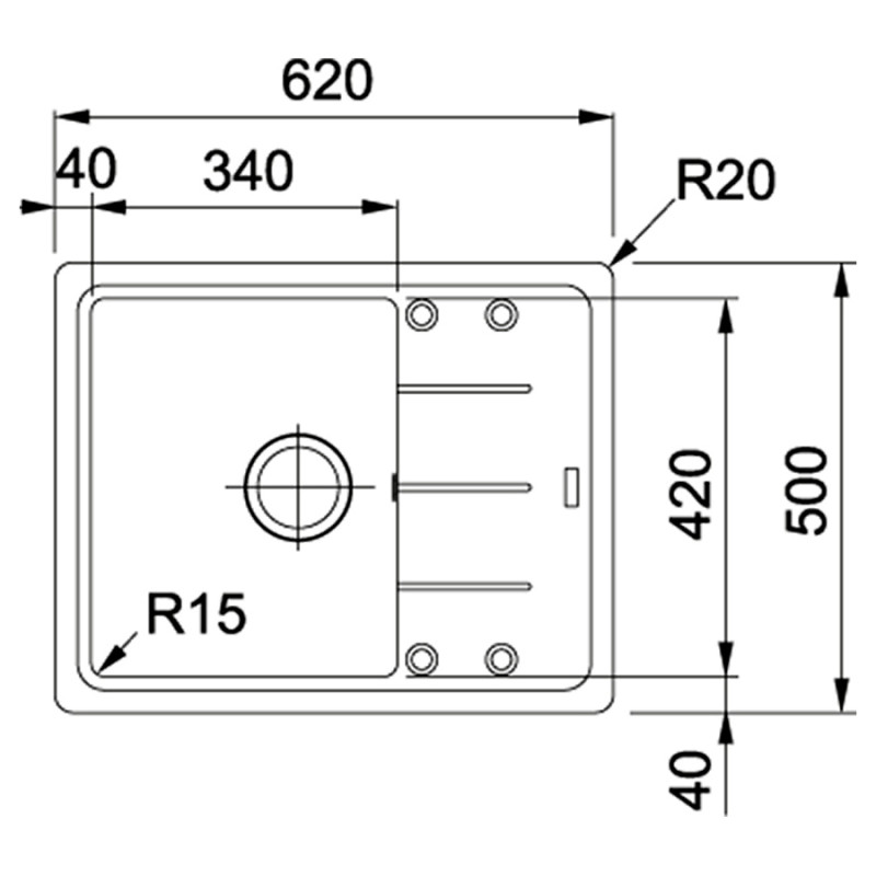 Franke BASIS BFG 611-62 [114.0565.090] (1140565090)