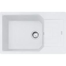 Franke Мийка кухонна Urban, фраграніт, прямокутник, з крилом, 780х500х220мм, чаша - 1, накладна, UBG 611-78 XL, білий (1140701801)