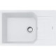 Franke Мийка кухонна Urban, фраграніт, прямокутник, з крилом, 780х500х220мм, чаша - 1, накладна, UBG 611-78 XL, білий (1140701801)