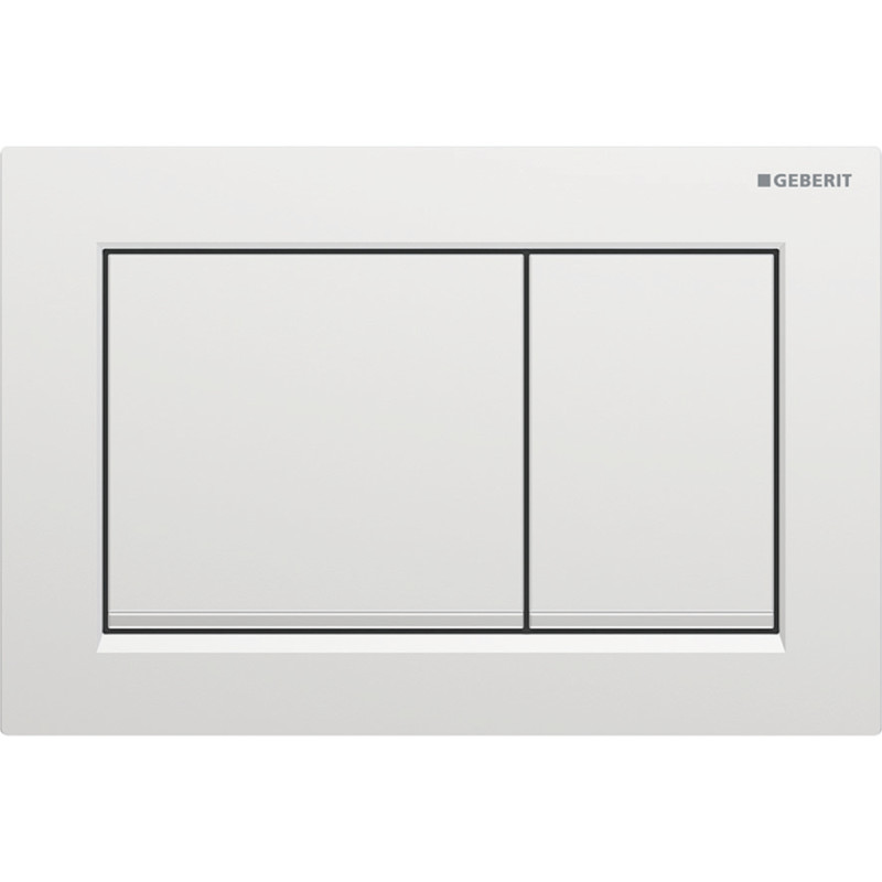 Geberit OMEGA20 SQUARE змивна клавішадля подвійного змиву,матовий хром, фарбований, легко чиститься /глянцевий хром, (115.080.JQ.1)
