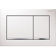 Geberit OMEGA20 SQUARE змивна клавішадля подвійного змиву, білий /глянцевий хром, (115.080.KJ.1)