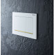 Geberit OMEGA20 SQUARE змивна клавішадля подвійного змиву,білий /позолота, (115.080.KK.1)