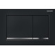 Geberit OMEGA20 SQUARE змивна клавішадля подвійного змиву,чорний /глянцевий хром, (115.080.KM.1)
