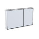 Geberit OMEGA60 SQUARE змивна клавіша для подвійного змиву, врівень зі стіною, хромований, матовий, легко чиститься/глянцевий хром, (115.081.GH.1)