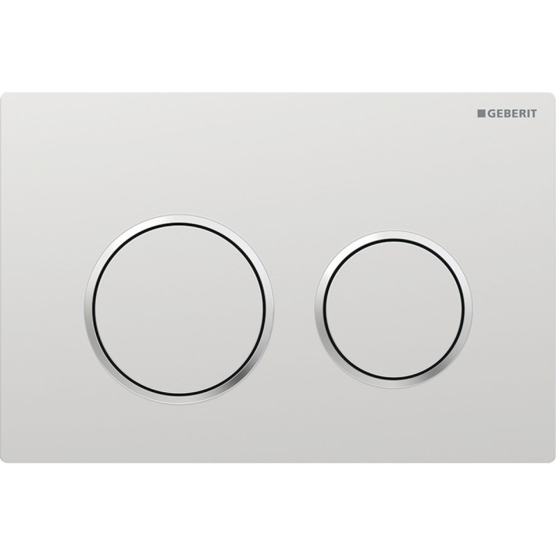 Geberit OMEGA20 ROUND змивна клавіша для подвійного змиву,матовий хром/глянцевий хром, (115.085.JQ.1)