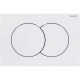 Geberit 115.107.11.1 Delta01 Клавіша змиву з подвійним змивом: Альпійський білий глянець