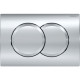 Geberit 115.107.21.1 Delta01 Клавіша змиву з подвійним змивом: Глянцевий хром