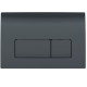 Geberit 115.119.DW.1 Delta50 Клавіша змиву з подвійним змивом: Чорний глянець