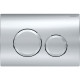 Geberit 115.127.21.1 Delta20 Клавіша змиву з подвійним змивом: Глянцевий хром