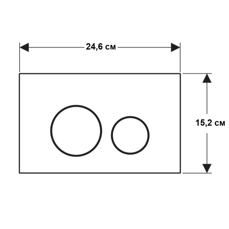 115.628.FW.1 Sigma40 round Клавіша змиву, подвійний змив, нержавіюча сталь, колір сталевий матовий