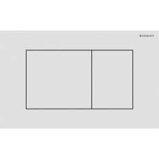 SIGMA40 SQUARE змивна клавіша для подвійного змиву, білий матовий, легко чиститься