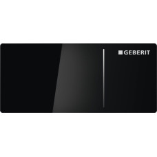 Geberit Sigma 70 змивному клавіша, дистанційний прихований змив type 70, подвійний змив, для Sigma бачків 12 см, скло чорне, (115.630.SJ.1)
