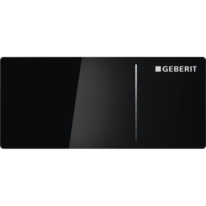 Geberit Sigma 70 змивному клавіша, дистанційний прихований змив type 70, подвійний змив, для Sigma бачків 12 см, скло чорне, (115.630.SJ.1)