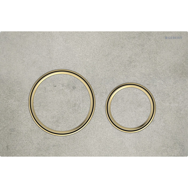 Geberit SIGMA50 ROUND змивна клавіша для подвійного змиву, латунь /під бетон, (115.652.JV.1)