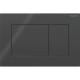 115.660.DW.1 Sigma01 square Клавіша змиву, подвійний змив, чорний глянець