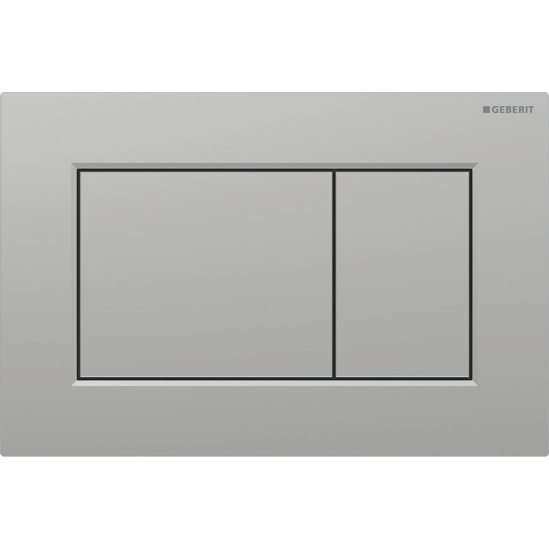 Geberit SIGMA01 SQUARE змивна клавіша для подвійного змиву, матовий хром,легко чиститься, (115.660.JQ.1)