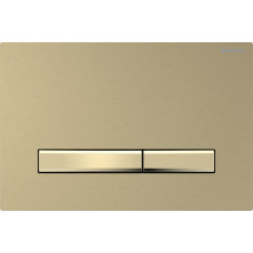 Geberit SIGMA50 SQUARE змивна клавіша для подвійного змиву, латунь /латунь, матова, легко чиститься, (115.672.QF.2)