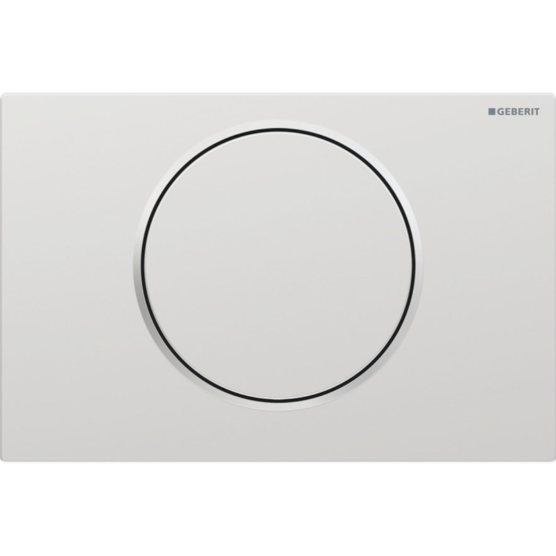 Geberit SIGMA10 ROUND змивна клавіша, для змивання/ зупинки змивання, матовий хром/ глянцевий хром, (115.758.JQ.5)