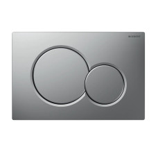 Geberit 115.770.JQ.5 Sigma01 Клавіша змиву, подвійний змив, лакований матовий хром, з легкоочисною поверхнею