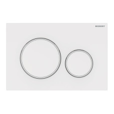 Geberit SIGMA20 ROUND змивна клавіша для подвійного змиву, білий/білий матовий, (115.882.11.1)