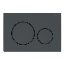 Geberit SIGMA20 ROUND змивна клавіша для подвійного змиву, чорний/чорний матовий, (115.882.DW.1)