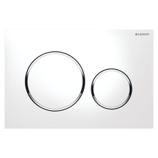 Geberit SIGMA20 ROUND змивна клавіша для подвійного змиву, білий/ глянцевий хром, (115.882.KJ.1)