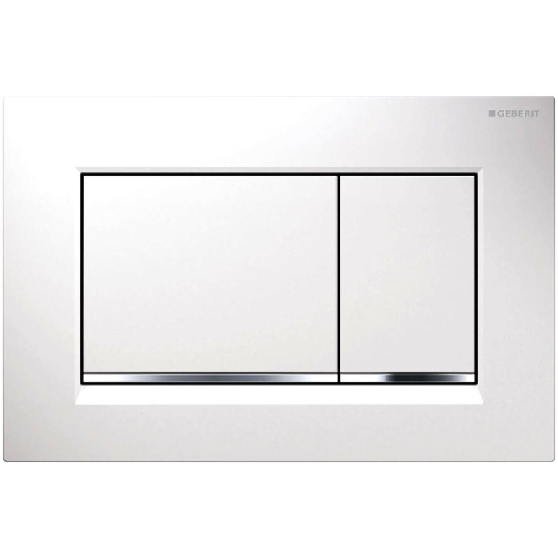 Geberit 115.883.KJ.1 Sigma 30клавіша, біла/глянцевий хром