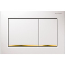 Geberit SIGMA20 SQUARE змивна клавіша для подвійного змиву,білий матовий, фарбований, легко чиститься/білий, (115.883.KK.1)