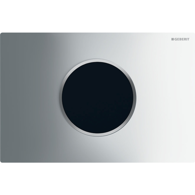 Geberit SIGMA10 ROUND змивна клавіша,автоматичне / безконтактне змивання, живлення від мережі, глянцевий хром/матовий хром, (115.907.KH.6)