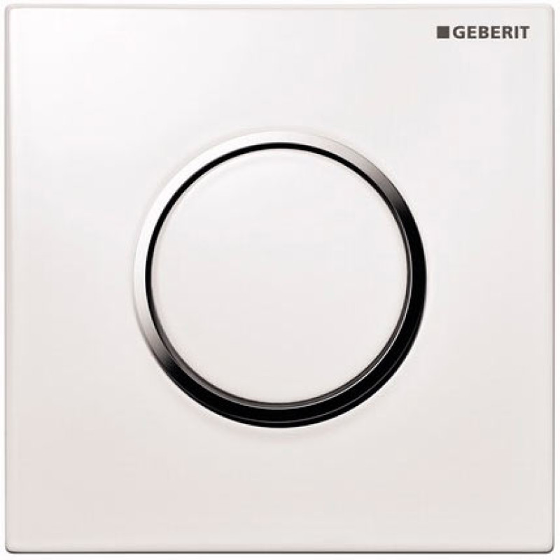 Geberit HYTOUCH ROUND Система пневматичного керування змиванням пісуара, змивна клавіша типу 10, білий/глянцевий хром, (116.015.KJ.1)