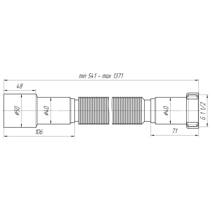 ANI-plast Гнучка труба K116, 1 1/2