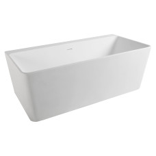 VOLLE Ванна пристінна окремостояча кам`яна Solid surface 1650 * 800 * 590мм, (12-40-051)