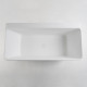 VOLLE Ванна пристінна окремостояча кам'яна Solid surface 1650 * 800 * 590мм, (12-40-051)