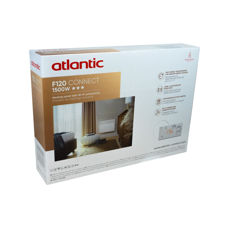 Atlantic Електроконвектор F120 Connect Mobile CMG-BD0/Wi-Fi/M (1500W) з комплектом підставок (129045)