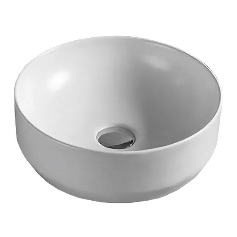 VOLLE раковина 35,5*35,5*12,5см, накладная, круглая, матовая, (13-01M-040)