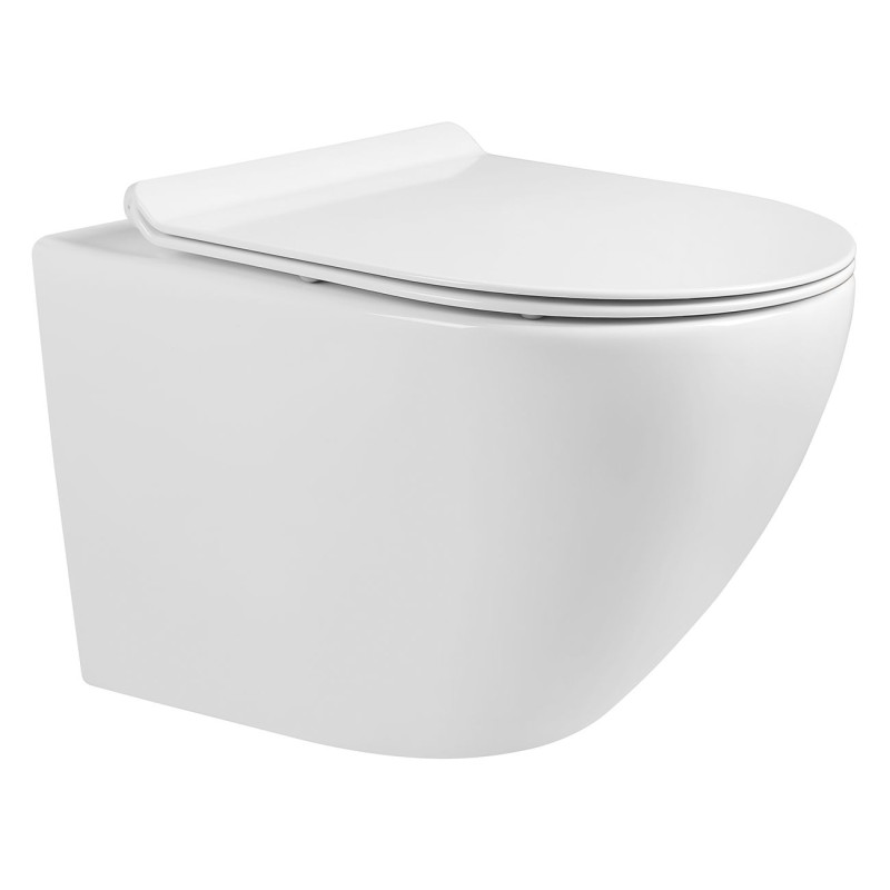 VOLLE AMADEUS M унитаз 48*37*37см подвесной Rimless, сиденье твердое Slim slow-closing, (13-06-055M)