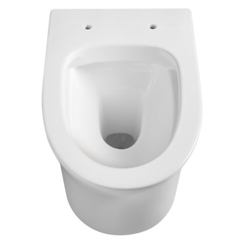 AGUA RONDA унітаз 54*36*36см підвісний без обідка, сидіння тверде slim slow-closing