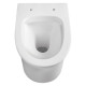 AGUA RONDA унітаз 54*36*36см підвісний без обідка, сидіння тверде slim slow-closing