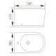 PUERTA бiде пiдлогове 585*380*410мм