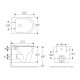 VOLLE NEMO BLACK Rimless унітаз 51,5*35,5*36,5см підвісний, матовий, сидіння тверде Slim slow-closing, (13-17-316 Black)