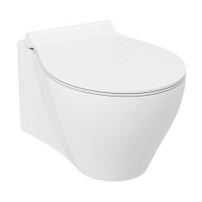 IBERIA унітаз 55*35,5*40см підвісний Rimless, сидіння тверде Slim slow-closing