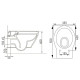 IBERIA унітаз 55*35,5*40см підвісний Rimless, сидіння тверде Slim slow-closing