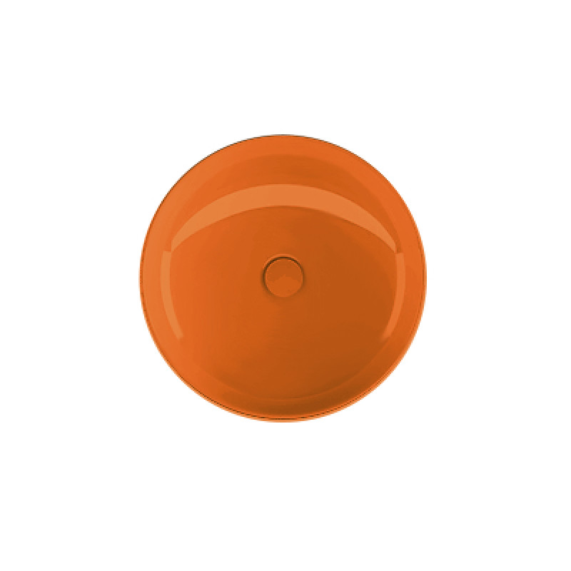 VOLLE раковина круглая 43*43*10,5 см, оранжевая, (13-40-455Orange)