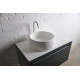 VOLLE Умывальник 42*15см накладной каменный круглый Solid surface, (13-40-468)