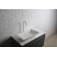 VOLLE Раковина 59,5*34,5*10,5см накладная каменная Solid surface, (13-40-859)