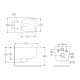 VOLLE HIPPO Rimless унітаз 51*35*36см підвісний, сидіння тверде Slim slow-closing, (13-44-202)