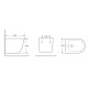 VOLLE Комплект: AVILA унитаз подвесной Rimless, c сидением +AVILA биде подвесное, (13-66-051+13-66-052)