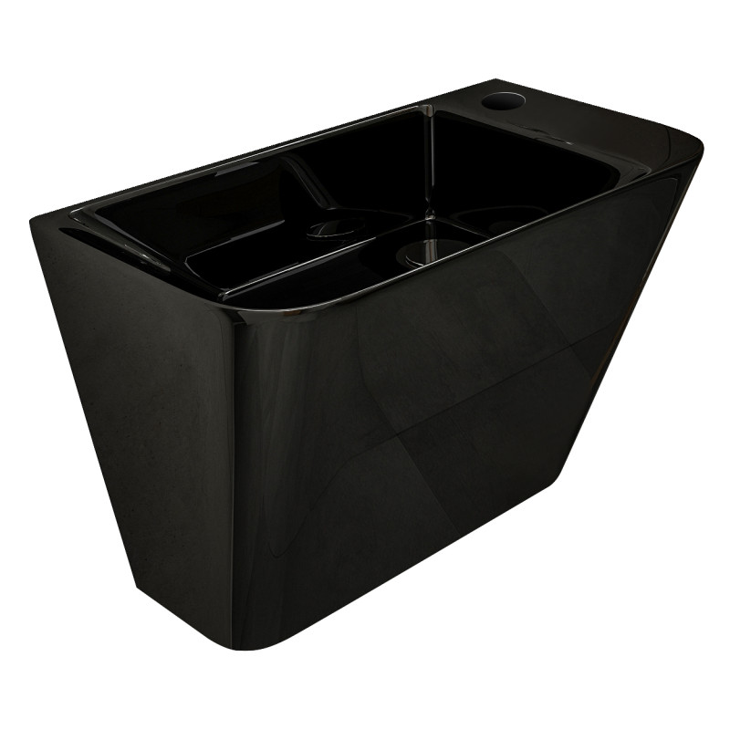VOLLE TEO black умывальник 50*28*35см моноблок подвесной, (13-88-601black)